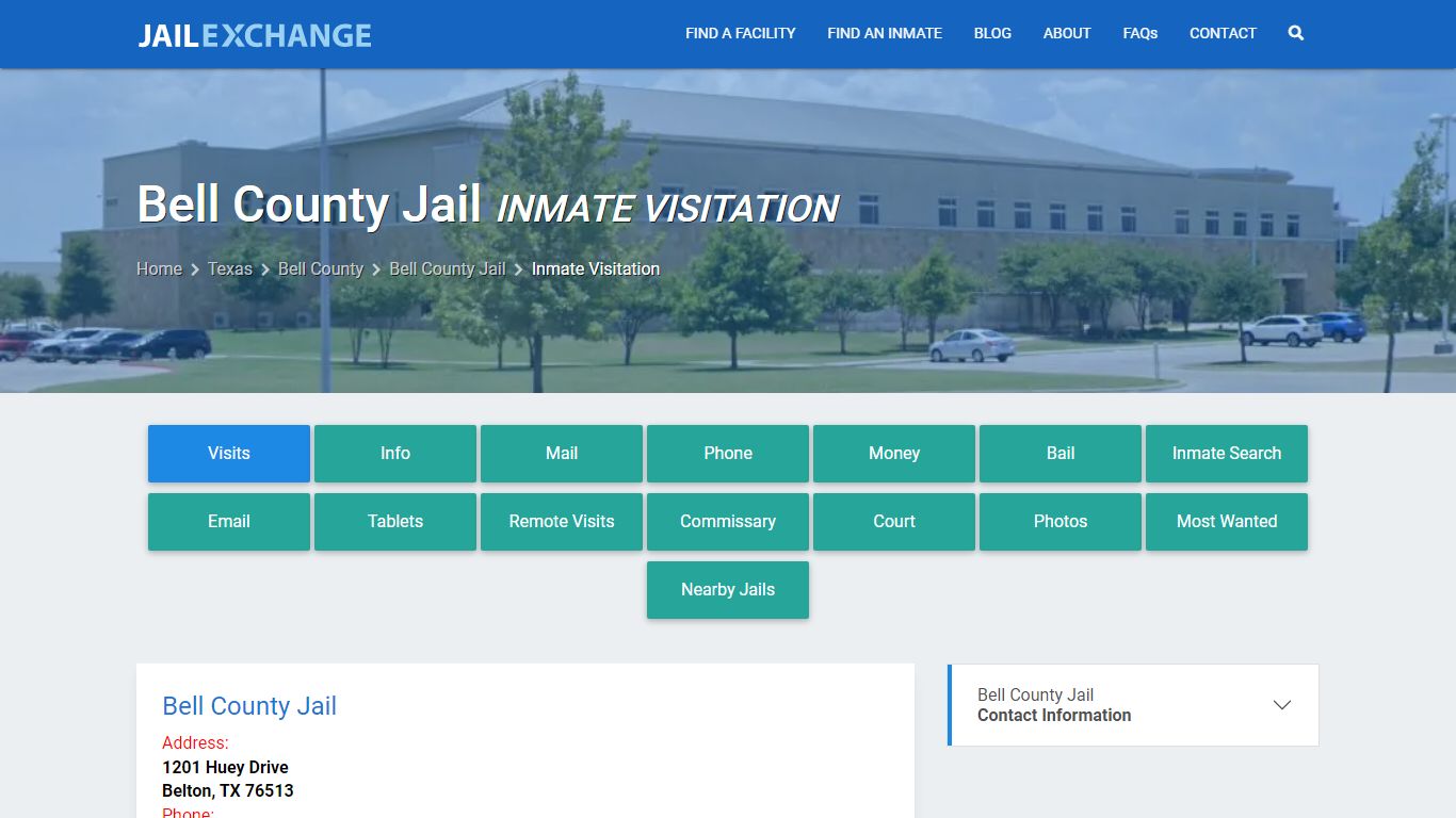 Inmate Visitation - Bell County Jail, TX - Jail Exchange